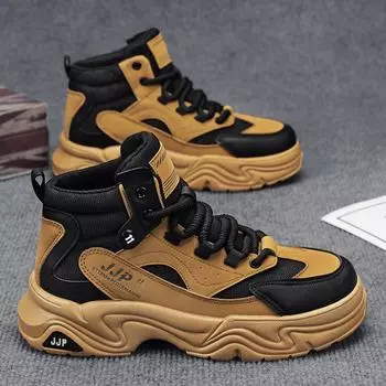 Martin boots men s autumn and winter 2024 new high-top casual tooling boots youth leather locomotive boots men s 39