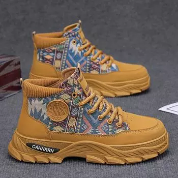 Martin boots men s autumn and winter 2024 outdoor desert British wind casual non-slip wear-resistant high-top tooling shoes men 39