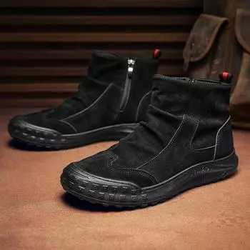 Martin boots men s shoes autumn versatile new high-top waterproof tooling shoes platform British retro men s sports trendy shoes 39
