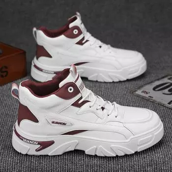 Martin boots men s spring 2025 new little white tide shoes men s non-slip waterproof white high-top tooling men s boots tide 39