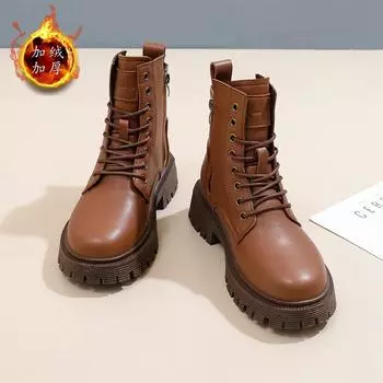 Martin boots women s autumn and winter high-top non-slip fashion Internet celebrity shoes campus British outdoor casual women s shoes 35