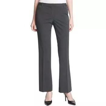 Martin Fit Micro-Pull Suit Pants Full Lining Medium and Low Waist YKK Zipper Work Clothing Women s Pants with Long Pants Length Grey 2p