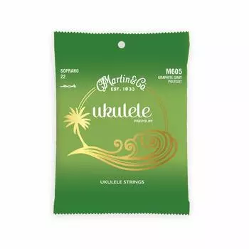 MARTIN M605 Ukulele Premium Polygut Soprano Ukulele Strings