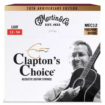 Martin MEC12LTD20 Струны Choice к 20-летию Легкий калибр Clapton s