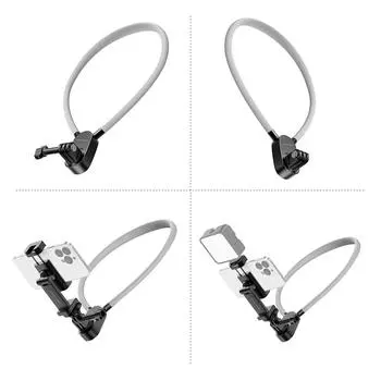 martvsen S7 PRO Крепление на шею для камеры с зажимом для телефона Крепление на ожерелье для камеры POV с With Magnetic Plate