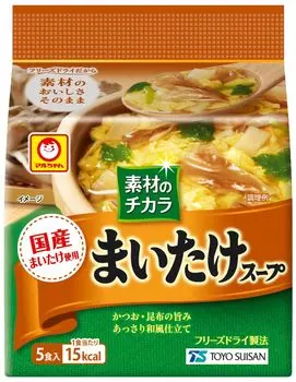 Maruchan Power of Ingredients Суп из майтаке, порции x 6, всего 30 порций, быстрого приготовления. Суп быстрого приготовления. Использует местные грибы майтаке. Вкус бонито и водорослей.