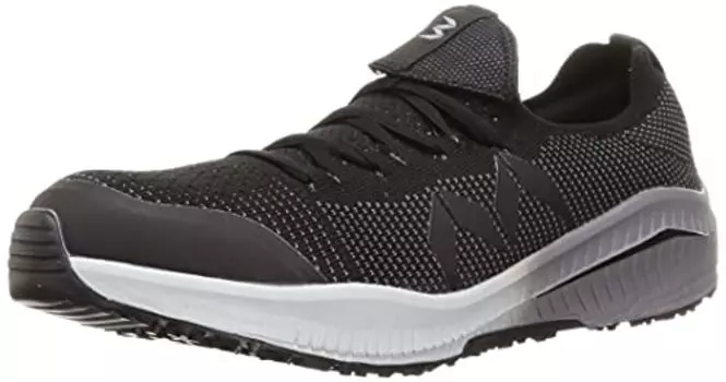 Marugo JSAA A A Mandame Knit SOC 201 Safety Sneakers, Breathable, High Resilience, Steel Toe Core, - black