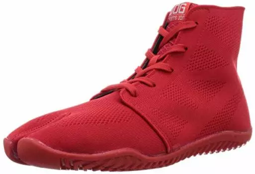 Marugo Tabi Action Shoes Дышащие кроссовки с разделенным носком Sports Jog II (10 Широкие женские / 8.5 Средние мужские, красные)