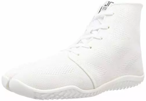 Marugo Tabi Action Shoes Split Toe Breathable Sneakers Sports Jog II (6 Wide Women / 4.5 Medium Men, White)