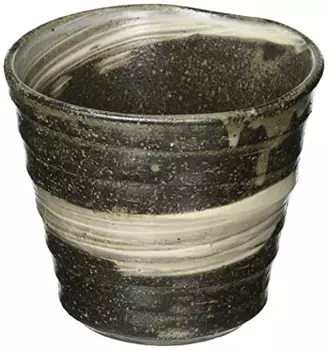 Marui Pottery MR-3-3232 Shigaraki Ware Hechimon Rock Cup Ceramic Tumbler, Kuroiso, Capacity: Approx. 11.2 fl oz (330 ml), Ceramic, Made in Japan