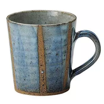 Marui Pottery MR-3-3335 Shigaraki Ware Hecchimon Mug, Large Size, 11.2 fl oz (330 ml), Stylish, Coffee Cup, Ceramic, Artisan Handmade, Traditional Cra