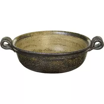 Marui Seito Iga Ware Hechimon Single Pot Earthen Pot Black Persimmon Capacity Approximately 550ml Made in Japan MR-3-3529