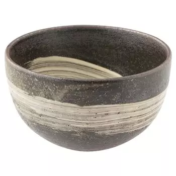 Marui Seito Shigaraki Ware Hechimon Bowl Capacity 600ml Kuroiso Black approx. MR-3-4570