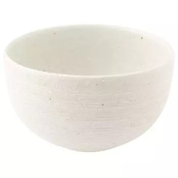 Marui Seito Shigaraki Ware Hechimon Bowl Capacity 600ml Kushime White approx. MR-3-4568