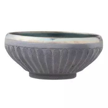 Marui Seito Shigaraki Ware Hechimon Bowl Small Bowl Diameter Approx. 12cm Water Mirror Black MR-3-4256