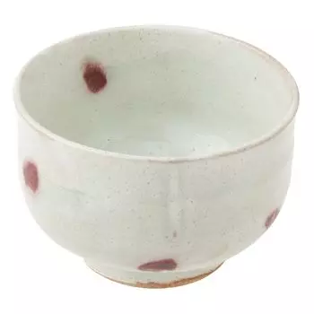 Marui Seito Shigaraki Ware Hechimon Чаша для чая Matcha Диаметр приблизительно 11 см Вишневый белый MR-3-4122 белый