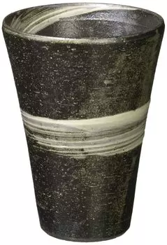 Marui Seito Shigaraki Ware Hechimon Long Cup Tumbler Free Cup Kuroiso Емкость приблизительно 470 мл Керамическая посуда Сделано в Японии MR-3-3231