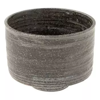 Marui Seito Shigaraki Ware Hechimon Matcha Tea Bowl Диаметр приблизительно 11 см Черный Сталь Коричневый MR-3-4119 коричневый