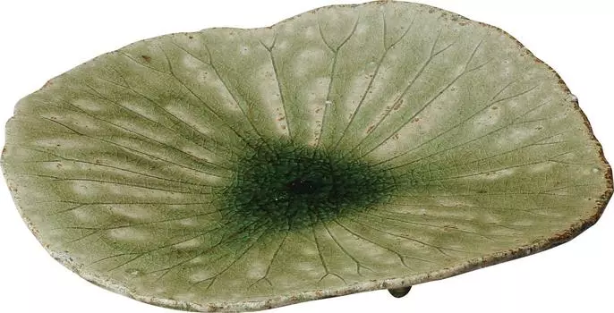 Маруи Сейто Сигараки Варе Хечимон Тарелка на ножке Лист лотоса 3-1587