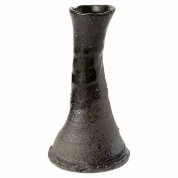 Marui Seito Shigaraki Ware Hechimon Vase Flower Base Single Flower Vase Brown Kiln Change Pottery MR-M123