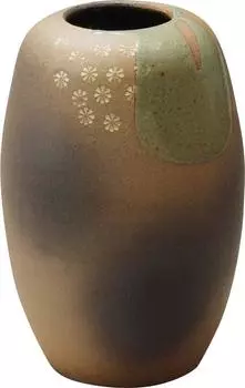 Marui Seito Shigaraki Ware Hechimon Vase Flower Base Large Brown Kozakura Natsume Pottery MR-1-2511