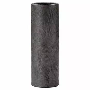 Маруи Сейто Сигараки Варе Хечимон Ваза Подставка для цветов Большая Вертикальная Коричневая Ибуси Гребенчатый узор Буддийская Алтарная Керамика MR-1-2576