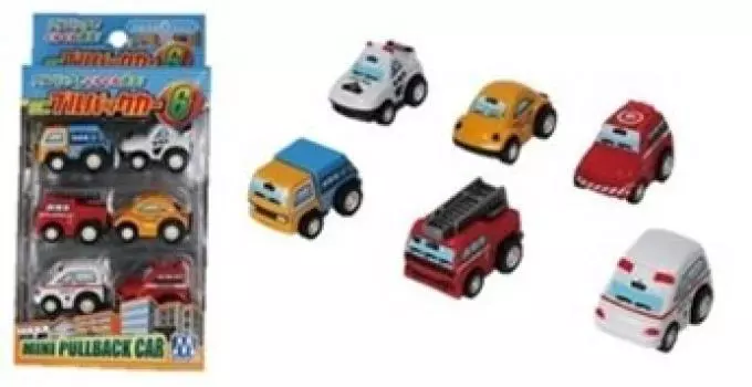 Maruka Mini Pull Back Car 6 игрушечных машинок возраст 156292 3+