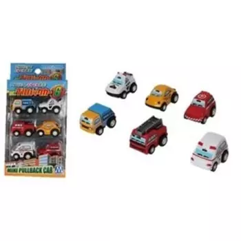 Maruka Mini Pull Back Car 6 Toy Car Ages 3+ 156292