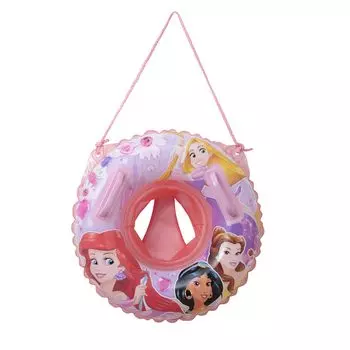 Maruka Надувной круг для плавания Disney Princess 50 см для воды и пляжа 196633 С отверстиями для ног, для игр, для бассейна, розовый