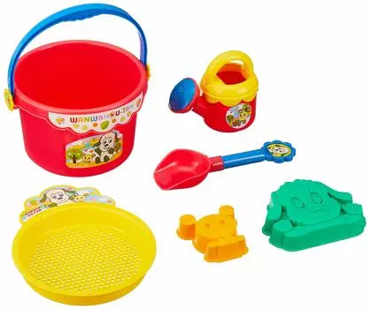 Maruka Wanwan and Utan Wanwan and First Sandbox Set Toy Bucket Ages 187376 Utan s 1.5+ красный