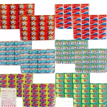 Марукава Жевательная резинка Fusen Жевательная резинка Felix Cola Йогурт Hiehiekko Виноград Зеленое яблоко 6 видов по 120 штук каждый Набор из 720 штук в общей сложности Ассорти из конфет Сумка для закусок