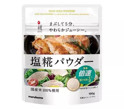 Marukome Plus Koji Salt Порошок Кодзи отечественного производства 100 г x 4 шт. [Изготовлено из 100% риса]