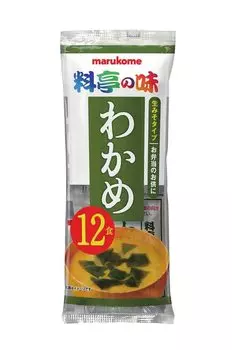 Marukome Raw Miso Soup Restaurant Ajikame Суп мисо быстрого приготовления 12 порций x 12 пакетиков Для профилактики теплового удара и в качестве пищевой добавки