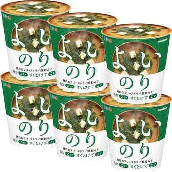 Marukome Restaurant Taste Series Marukome Cup Restaurant Taste гранулированный суп мисо Хорошие водоросли 1 порция x 6 штук Для профилактики теплового удара и