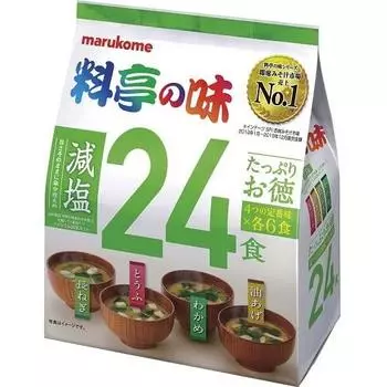 Marukome Tatari Otoku Ryotei Flavored Reduced Salt 24 servings