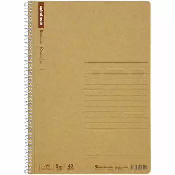 Maruman Блокнот на кольце 8 мм в линейку, базовый формат B5, 40 листов, набор из 10 книг N256
