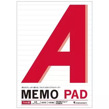Maruman Memo Pad 7mm ruled A6 P170A 5 book set