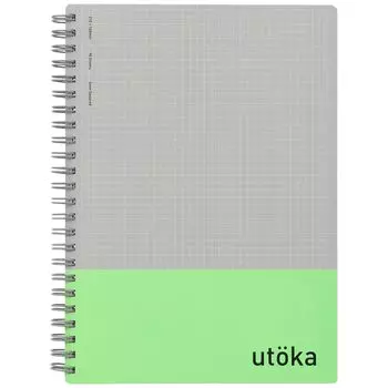 Maruman Note Ring Note Utka A5 4mm Grid Light Green N460-33