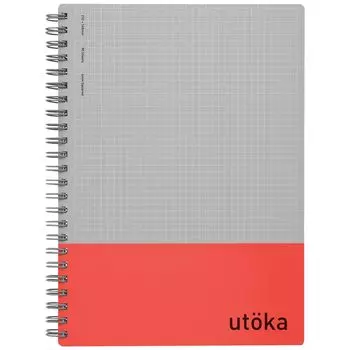 Maruman Note Ring Note Utka A5 4mm Grid Red N460-01