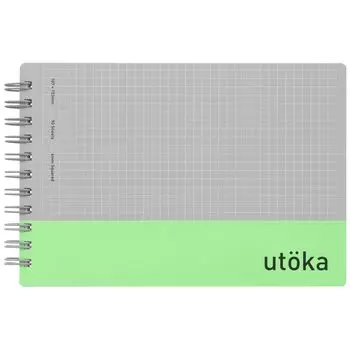 Maruman Note Ring Note Utka Pocket Size 4mm Grid Light Green N461-33