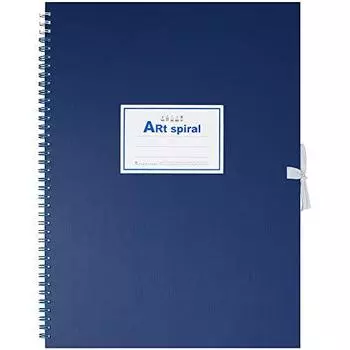 maruman Sketchbook F4 Art Spiral Drawing Paper Thick Blue 24 Sheets S314-02
