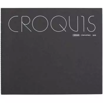 Maruman Sketchbook S Size Color Assorted Cream Croquis Paper 55 Sheets SS2