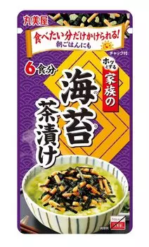 Marumiya Food Industry Family Seaweed Chazuke, большой пакет 42 г x 10 шт.