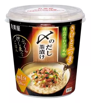 Marumiya Food Industry Marumiya Dashi Chazuke Лосось и рис Мицуба с рулетом x 6 шт. (с ячменем) 66,7 г