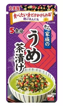 Marumiya Food Industry Ume Chazuke, большой пакет 33 г x 10 шт., семейный