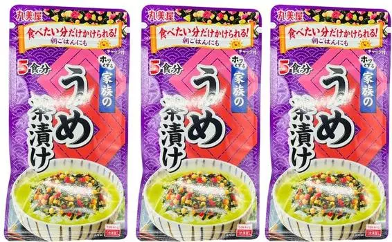 Marumiya Ochazuke Series Ume Chazuke 33 г x 3 пакетика набор Family s Family s