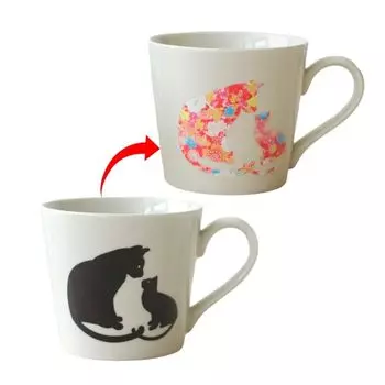 Marumo Takagi Ceramic Warming Mug Cat Mug Cute Neko Lover Mug Magic Celebration Gift Gift Present Day Day Wedding Gift Present Coffee Tea Respect for