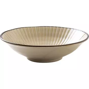 Marusankondo Mino Ware Pinwheel 165 Bowls White Salad Bowl