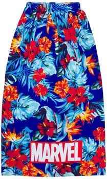 Marushin 100cm Wrap Towel with Marvel Nature 100 x 120cm Logo, Blue, 2505037400, Approx. синий