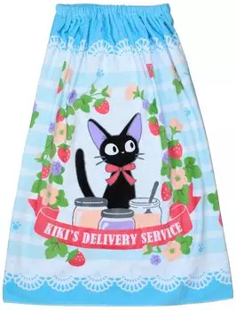 Marushin 80cm Roll Studio Ghibli Delivery Refreshing Berry 1065003500 Towel, Kiki s Service Jiji, Blue,